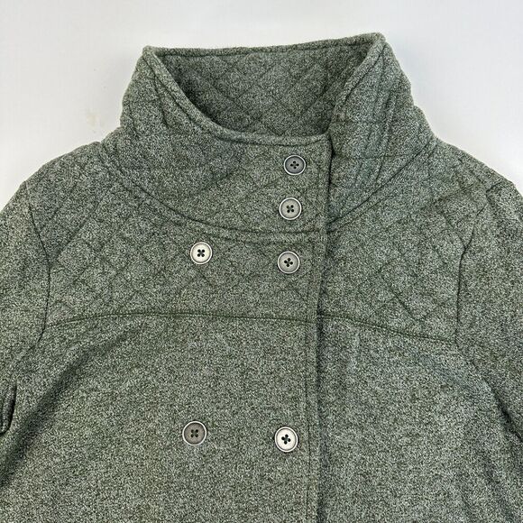 Hurley Green Oversized Sweater Sweatshirt Jacket Mock Neck Pockets Sz XL - Picture 5 of 11